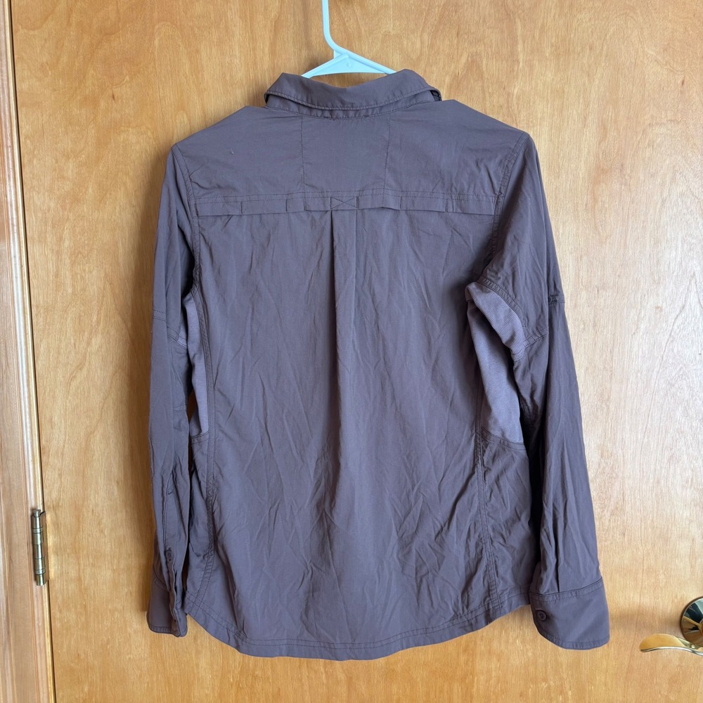 REI Co-op A Wilderness Women's Button Up Long Sleeve Shirt Hiking Travel - Picture 3 of 8